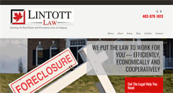 Desktop Screenshot of lintottlaw.com