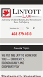 Mobile Screenshot of lintottlaw.com