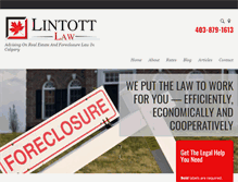 Tablet Screenshot of lintottlaw.com